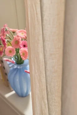 Discount Home Multibåndsgardin Elly i genanvendt halvlinned 2-pak Persienner|Gardinlængder Med Rynkebånd