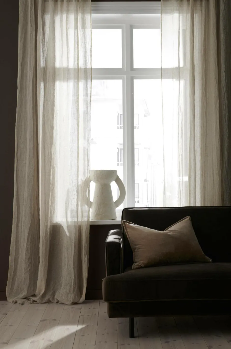 Clearance Home Multibåndsgardin Junie 2-pak Gardinlængder Med Rynkebånd