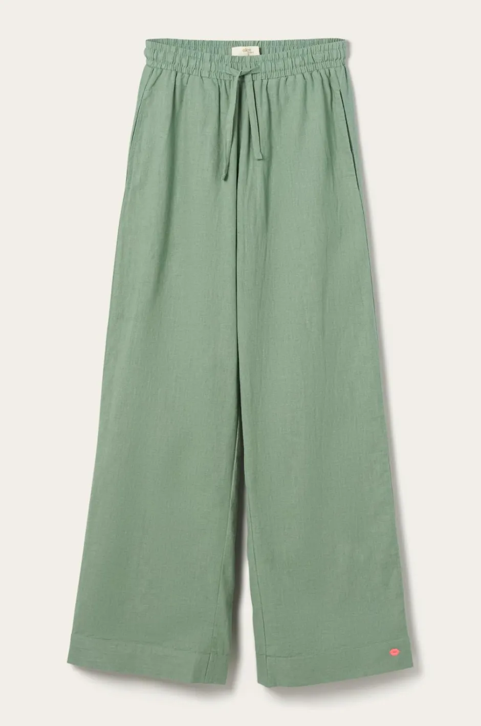 Ellos Home Natbukser Pyjama Pant Elly i genanvendt halvlinned^ Homewear