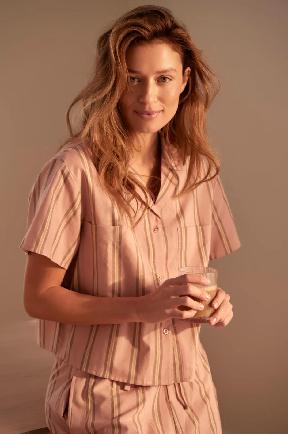 Outlet Home Natskjorte Juliette Stripe Homewear
