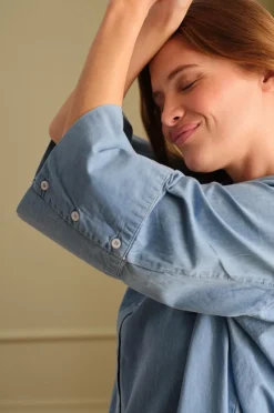 Discount Home Natskjorte Denim Homewear