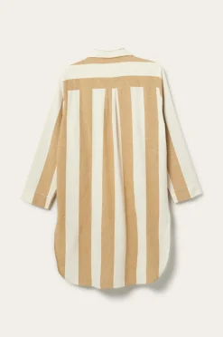 Ellos Home Natskjorte Valerie Block Stripe i bomuldsflonel^ Homewear