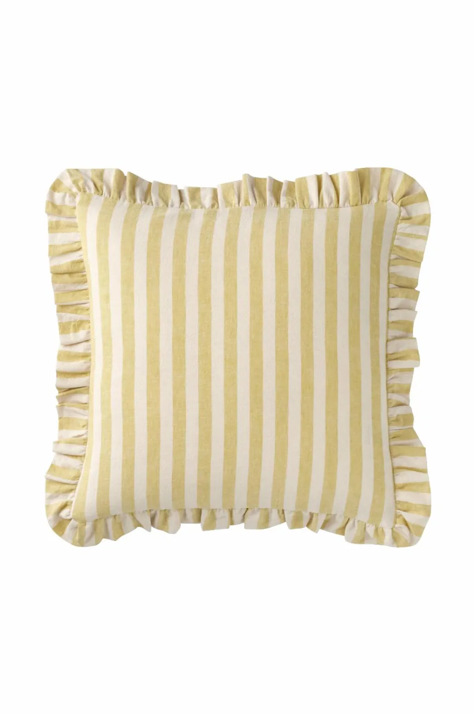 Discount Home Pudebetræk Elly Classic Stripe i genanvendt halvlinned Pyntepuder & Betræk