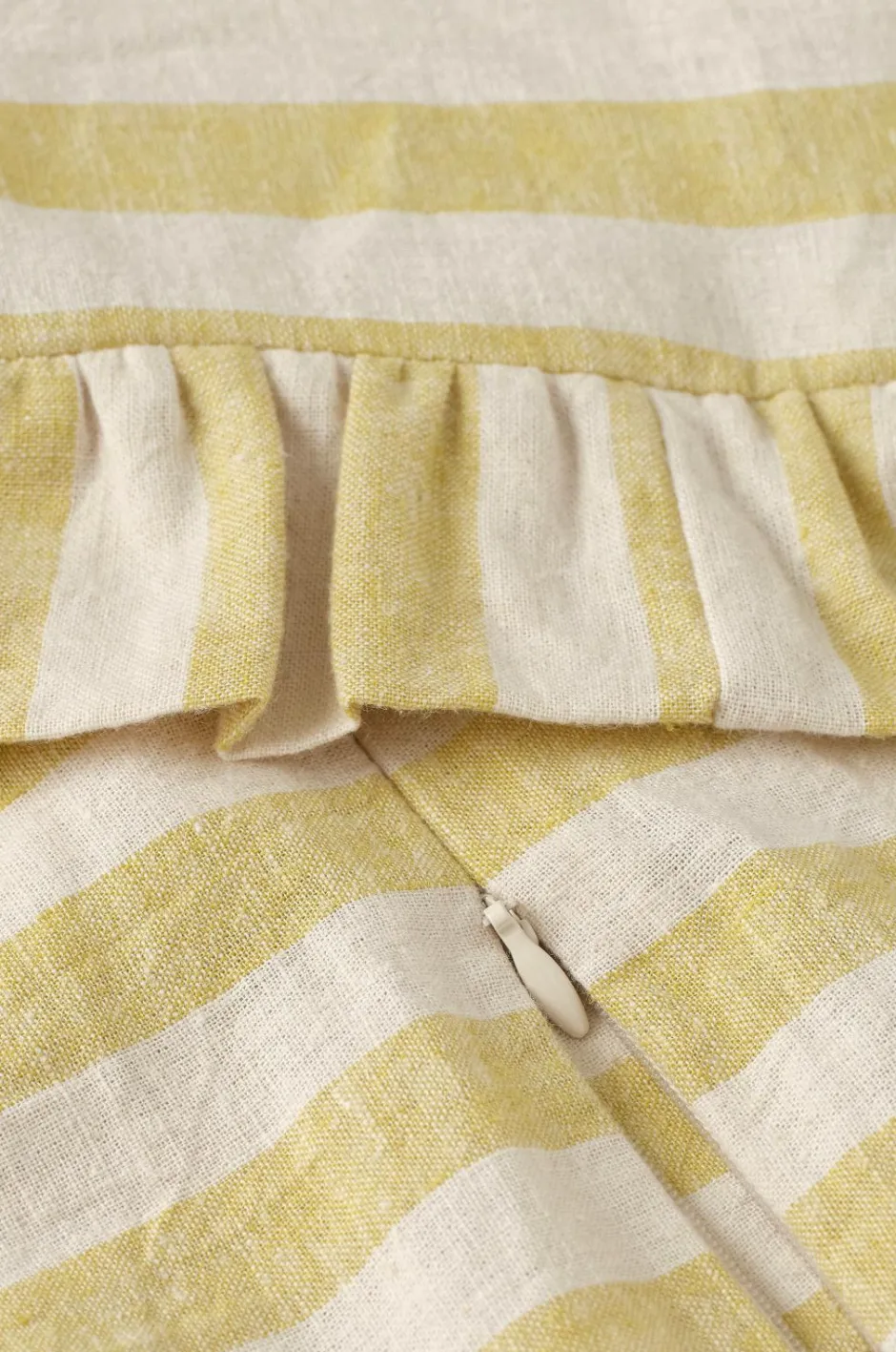 Discount Home Pudebetræk Elly Classic Stripe i genanvendt halvlinned Pyntepuder & Betræk