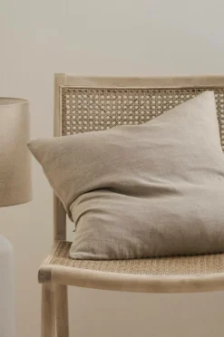 Clearance Home Pudebetræk Candice Zip i vasket hør 50x50 cm Pyntepuder & Betræk
