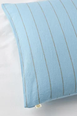 Home Pudebetræk Elly Thin Stripe i genanvendt halvlinned Pudebetræk