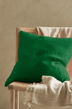 Ellos Home Pudebetræk Candice Zip i vasket hør 50x50 cm^ Pyntepuder & Betræk