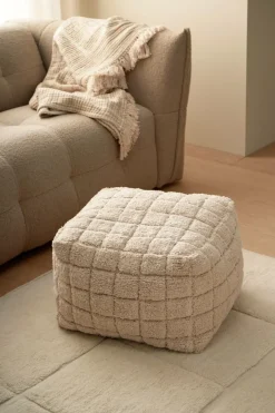 Hot Home Puf Puff Check 59x59 cm Puffer & Fodskamler