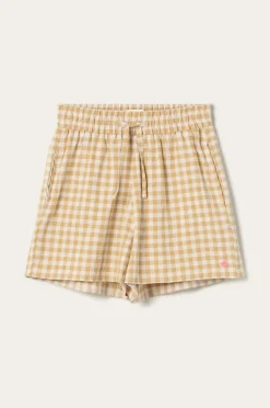 Ellos Home Pyjamasshorts Elly Check i genanvendt halvlinned^ Homewear