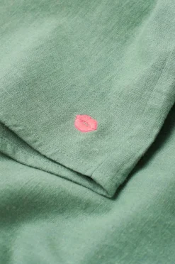 Ellos Home Pyjamasskjorte Long Sleeve Shirt Elly i genanvendt halvlinned^ Homewear