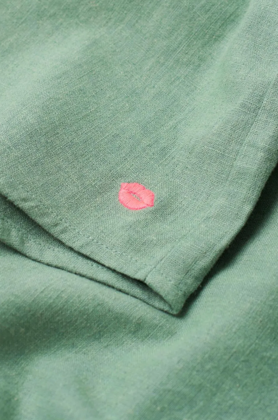 Ellos Home Pyjamasskjorte Long Sleeve Shirt Elly i genanvendt halvlinned^ Homewear