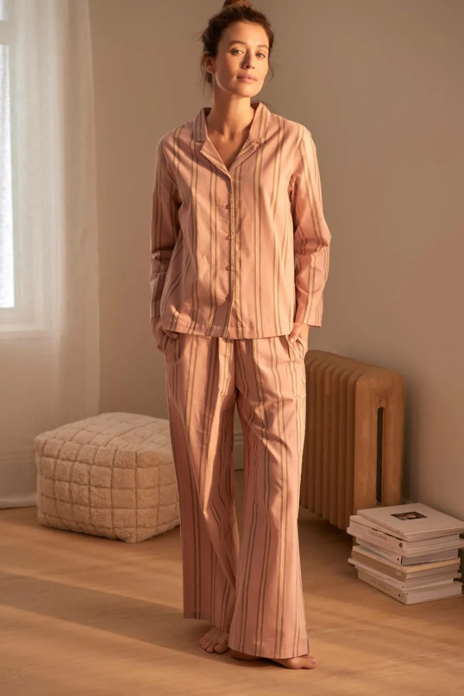 Ellos Home Pyjamasskjorte Juliette Stripe^ Homewear