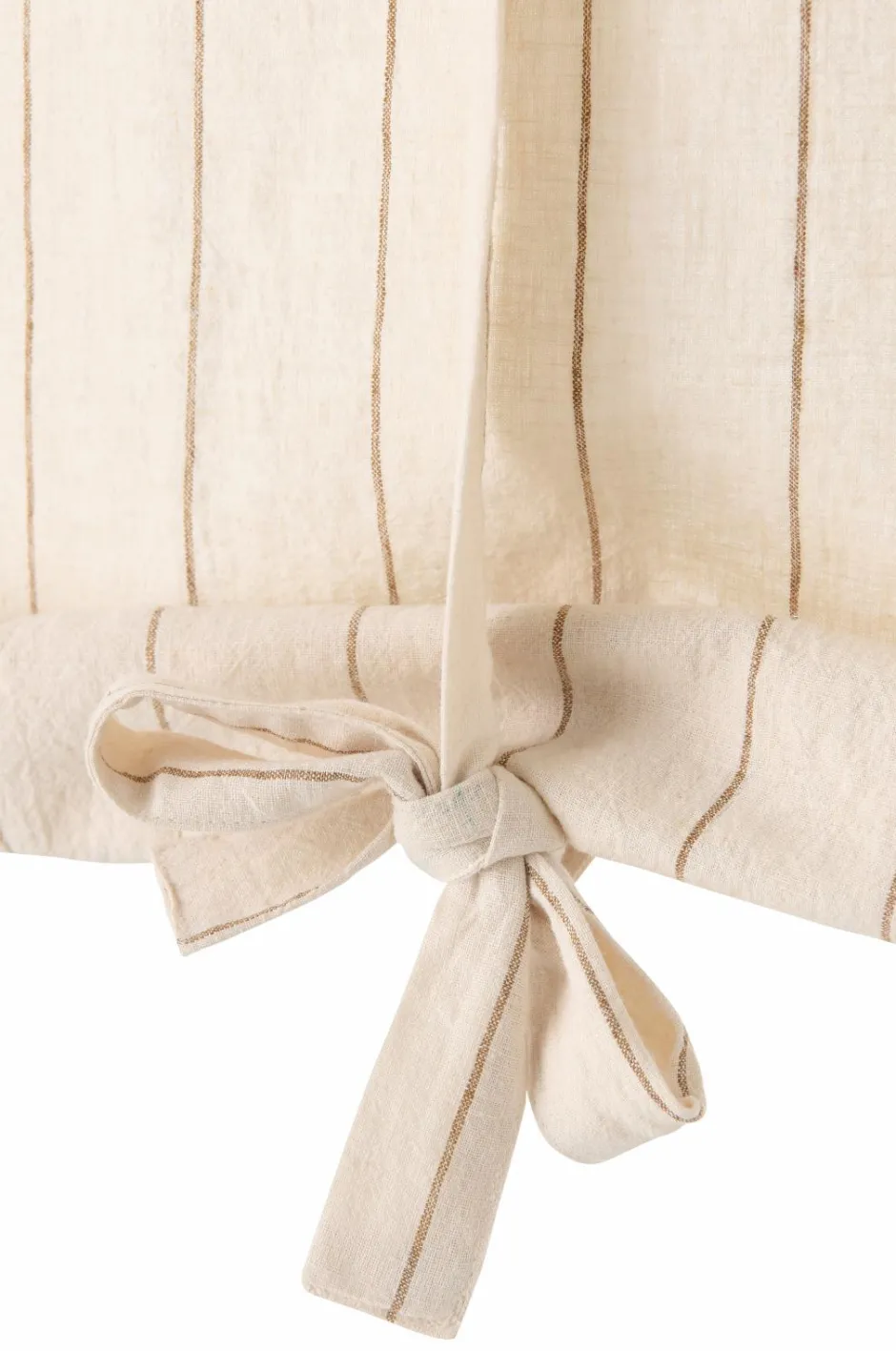 Hot Home Roll up-gardin Elly Thin Stripe Rollup i genanvendt halvlinned Gardinkapper