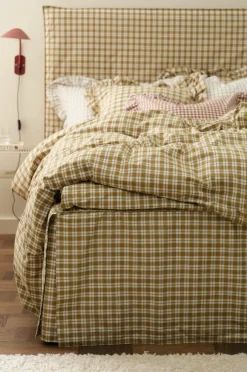 Ellos Home Sengekappe Sonneli Check i bomuld højde 52 cm^ Sengekapper