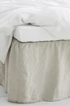 Ellos Home Sengekappe Candice i vasket hør 45 cm^ Sengekapper