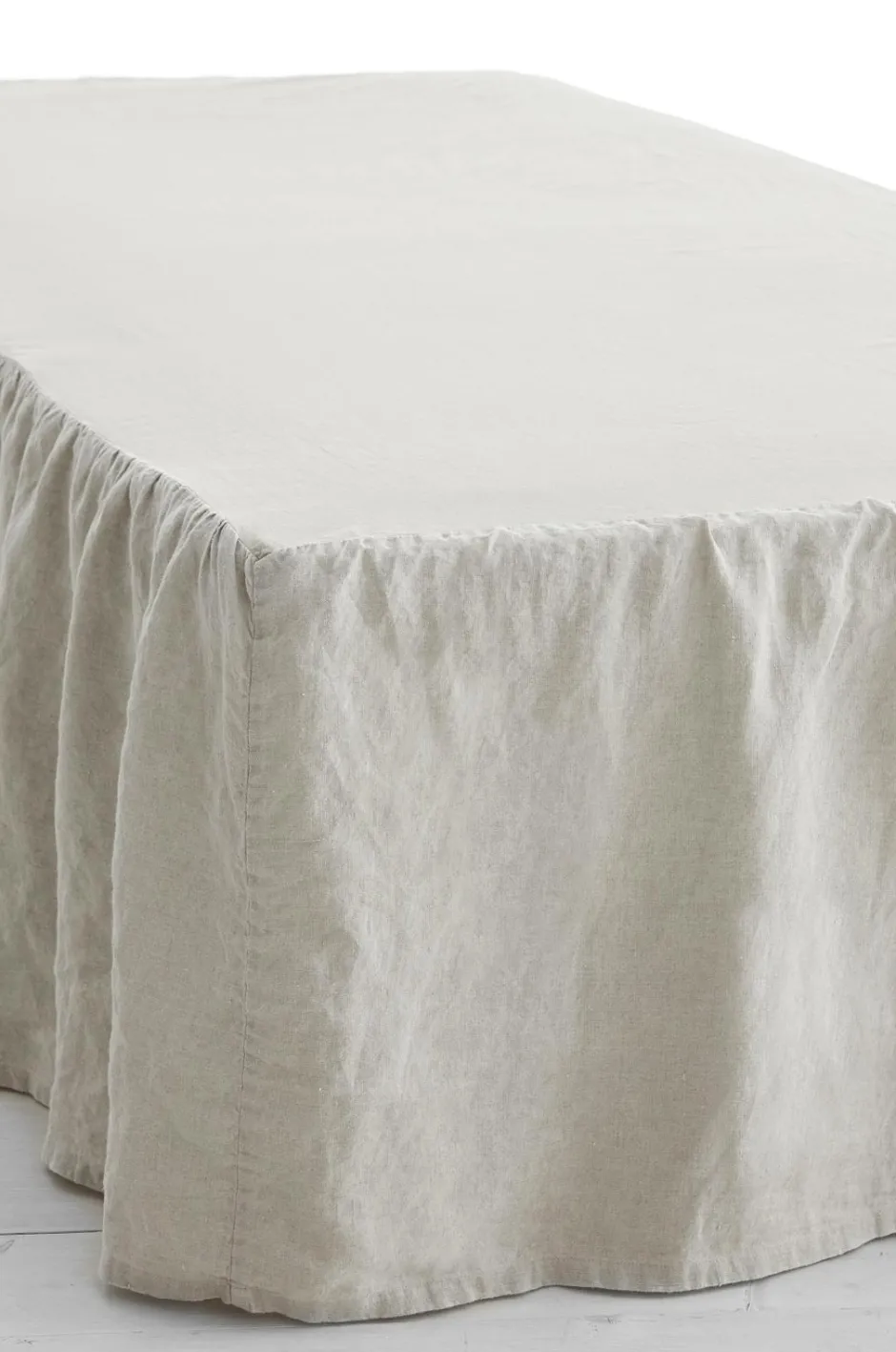 Ellos Home Sengekappe Candice i vasket hør 45 cm^ Sengekapper