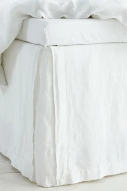 Ellos Home Sengekappe Elmira i vasket hør 60 cm^ Sengekapper
