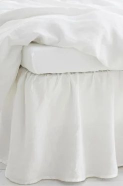 Online Home Sengekappe Candice i vasket hør 45 cm Sengekapper