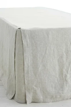 Ellos Home Sengekappe Elmira i vasket hør 60 cm^ Sengekapper