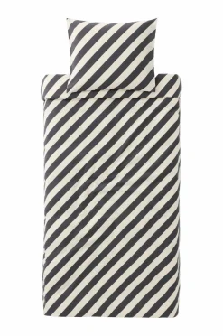 Clearance Home Sengesæt Diagonal Stripe i bomuld 2 dele Dynebetræk|Sengesæt