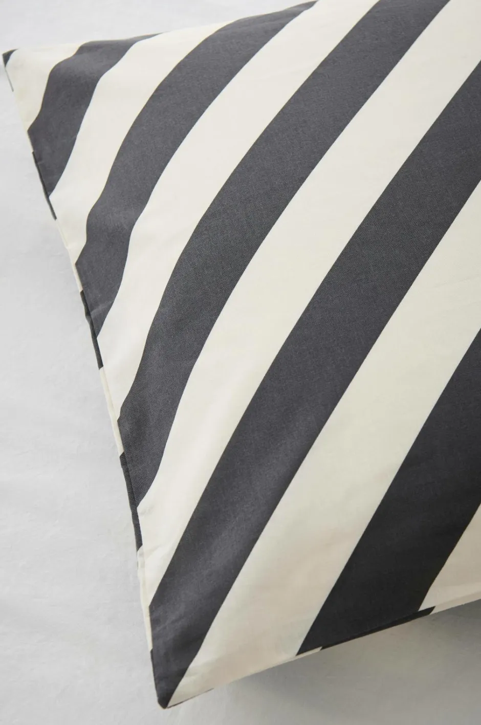 Clearance Home Sengesæt Diagonal Stripe i bomuld 2 dele Dynebetræk|Sengesæt