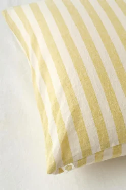 Clearance Home Sengesæt Elly Classic Stripe i genanvendt halvlinned 2 eller 3 stykker Dynebetræk|Sengesæt