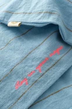 Home Sengesæt Elly Thin Stripe i genanvendt halvlinned 2 eller 3 stykker Dynebetræk|Sengesæt