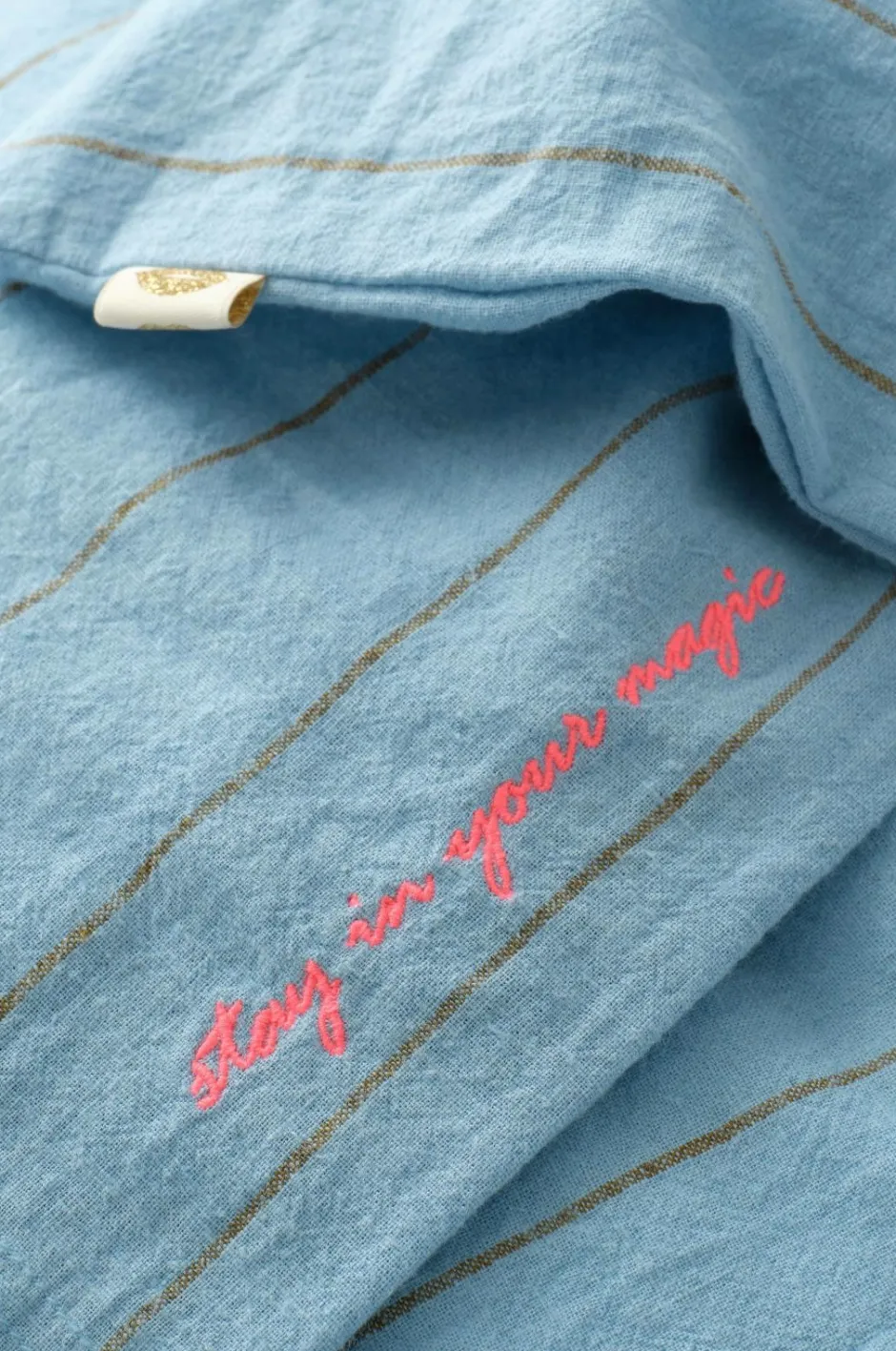 Home Sengesæt Elly Thin Stripe i genanvendt halvlinned 2 eller 3 stykker Dynebetræk|Sengesæt