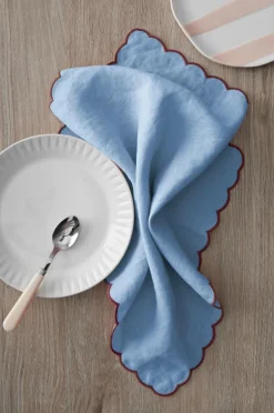 Ellos Home Servietter Malva Scallop 40x40 cm 2-pak^ Borddækning & Servering|Bordtekstiler