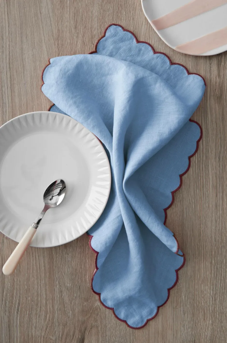 Ellos Home Servietter Malva Scallop 40x40 cm 2-pak^ Borddækning & Servering|Bordtekstiler