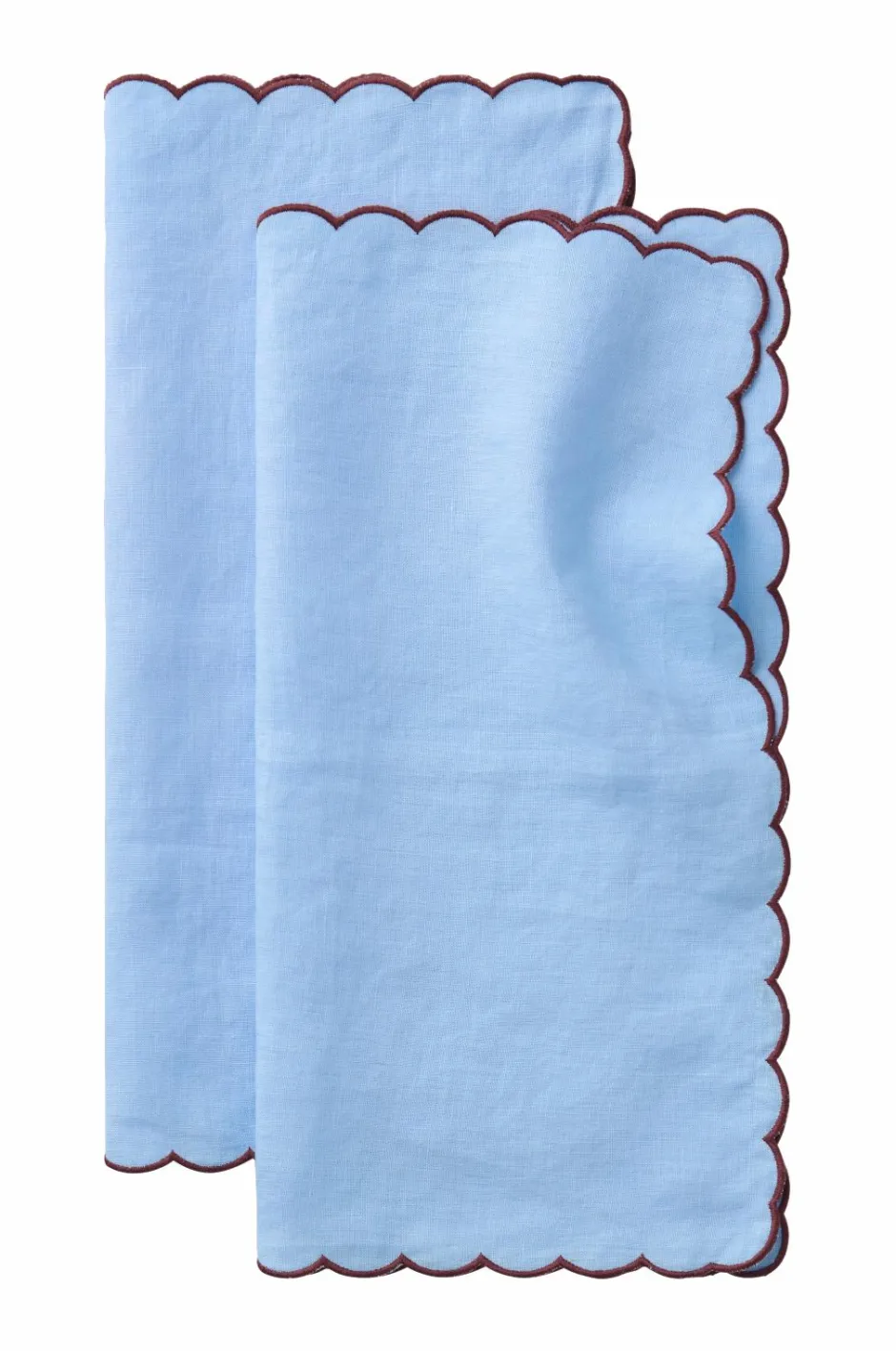Ellos Home Servietter Malva Scallop 40x40 cm 2-pak^ Borddækning & Servering|Bordtekstiler