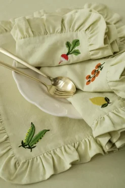 Ellos Home Servietter Lovisa Embrodery 4-pak^ Borddækning & Servering|Bordtekstiler