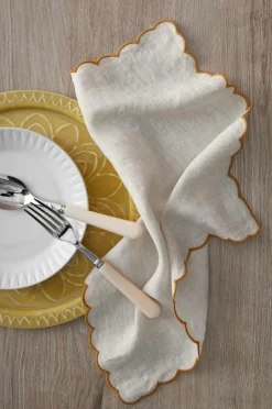 Ellos Home Servietter Malva Scallop 40x40 cm 2-pak^ Borddækning & Servering|Bordtekstiler