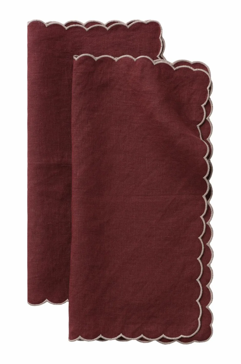 New Home Servietter Malva Scallop 40x40 cm 2-pak Borddækning & Servering|Bordtekstiler