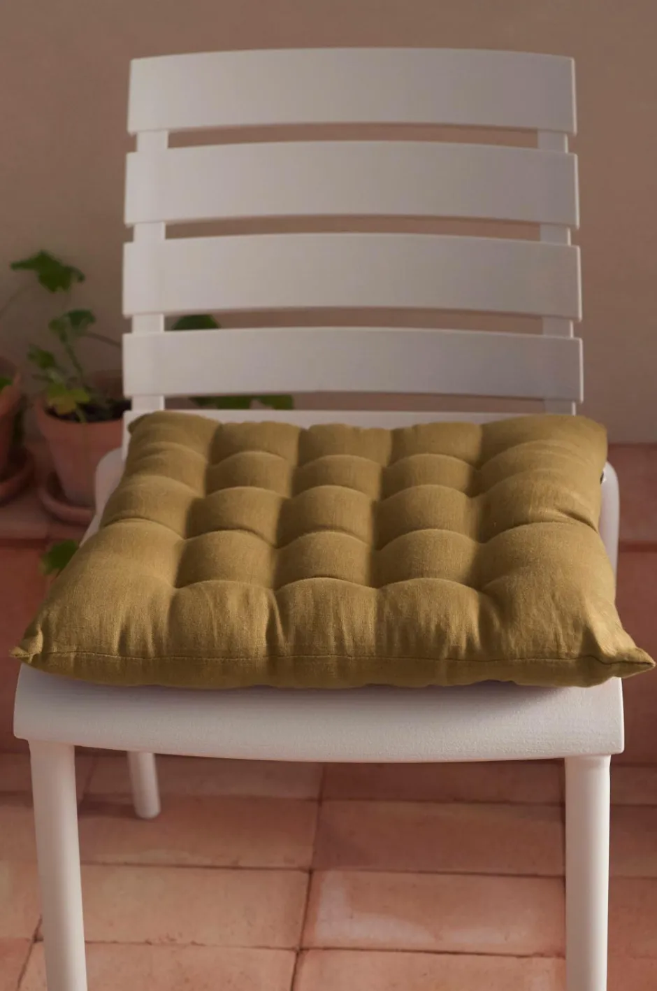 Best Home Siddehynde Candice af vasket hør, 40x40x5 cm Udemøbler & Have|Møbeltekstiler