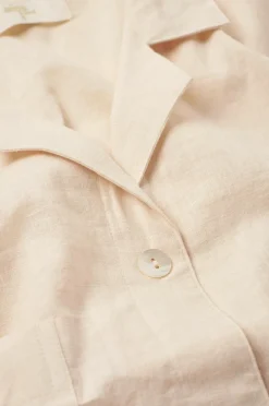 Ellos Home Skjorte Elly Camp Collar i genanvendt halvlinned^ Homewear