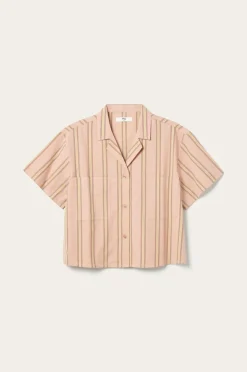 Outlet Home Skjorte Juliette Stripe Camp Collar Homewear