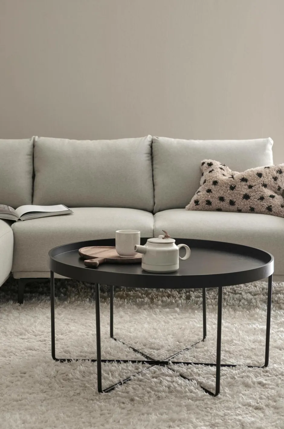 Ellos Home Sofabord Telvin Ø 78,5 cm^ Borde