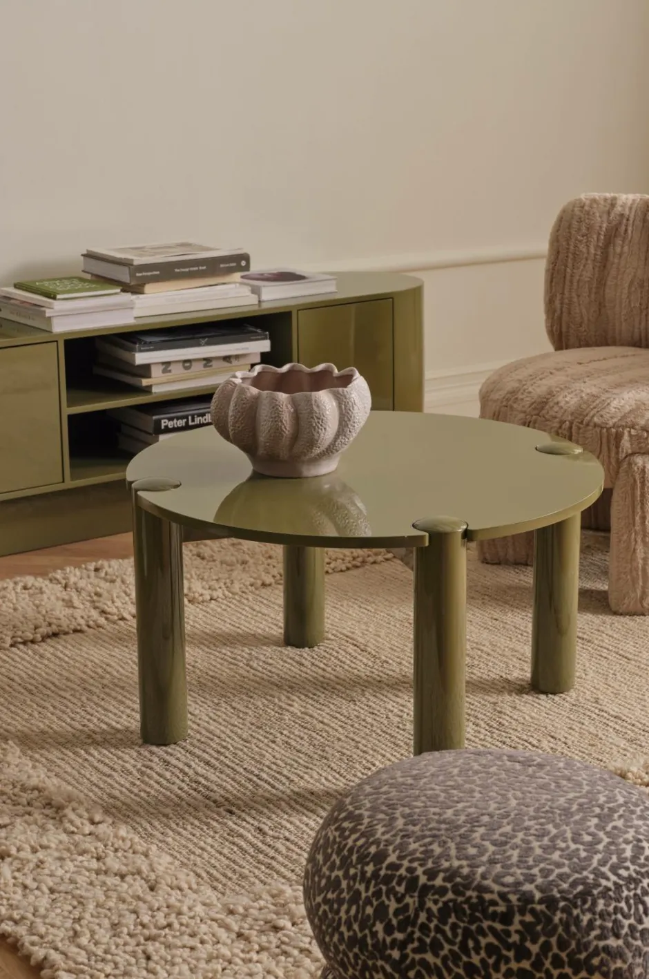 Clearance Home Sofabord Pussel Ø 80 cm Borde
