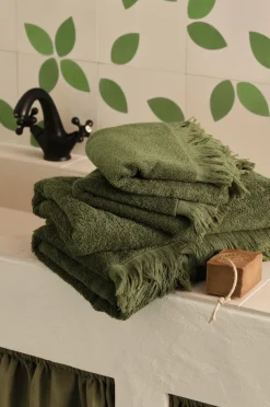 Discount Home Sæt med frottéhåndklæder Molly 4 dele Badeværelsestekstiler