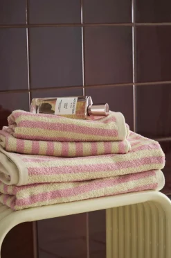 Best Home Sæt med frottéhåndklæder Stripe 4 dele Badeværelsestekstiler