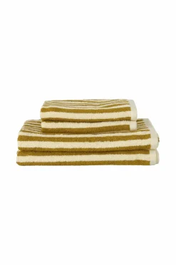 Home Sæt med frottéhåndklæder Stripe 4 dele Badeværelsestekstiler