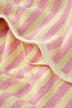 Clearance Home Sæt med frottéhåndklæder Stripe 2 dele Badeværelsestekstiler
