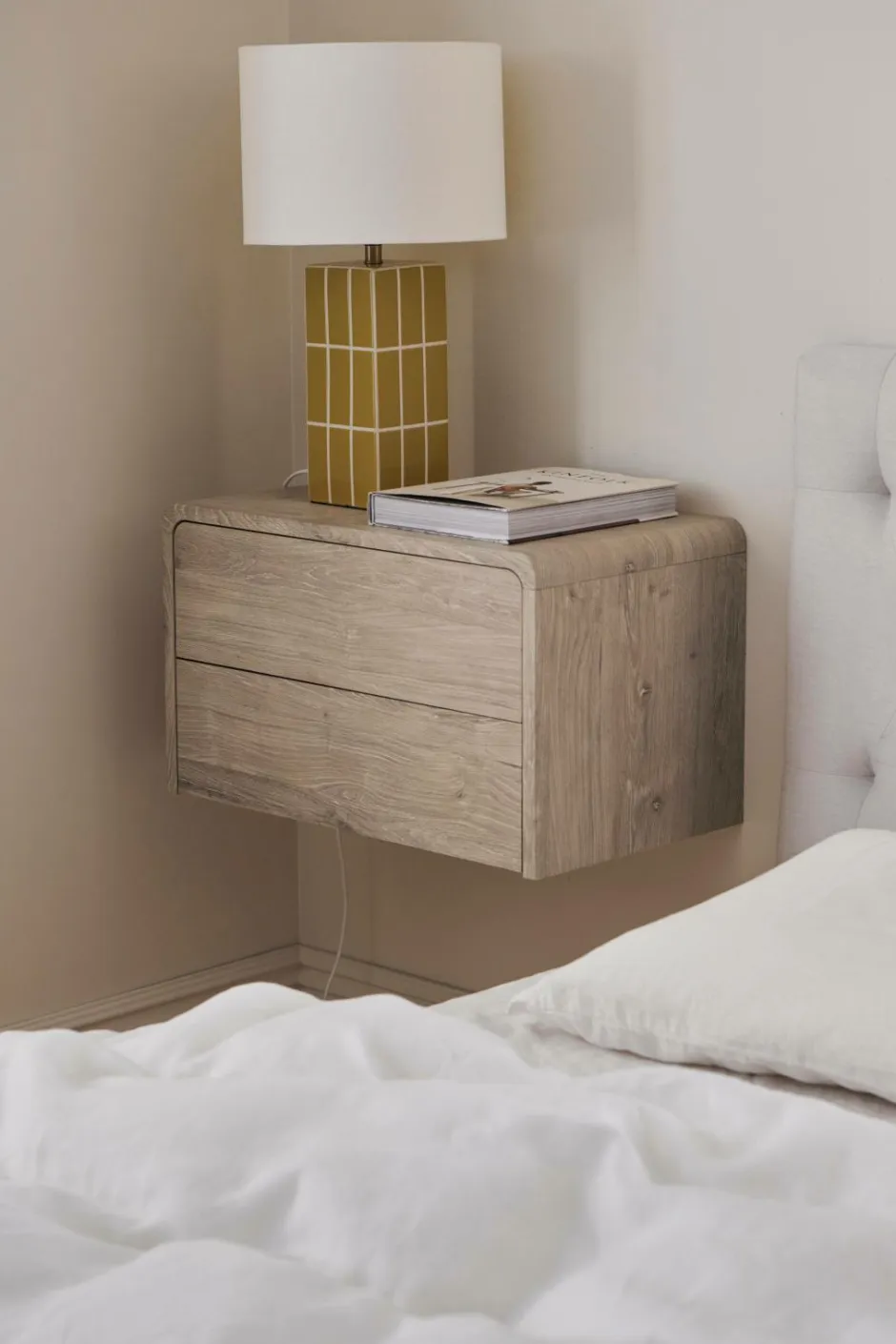 Outlet Home Vægmonteret sengebord Mylissa Borde