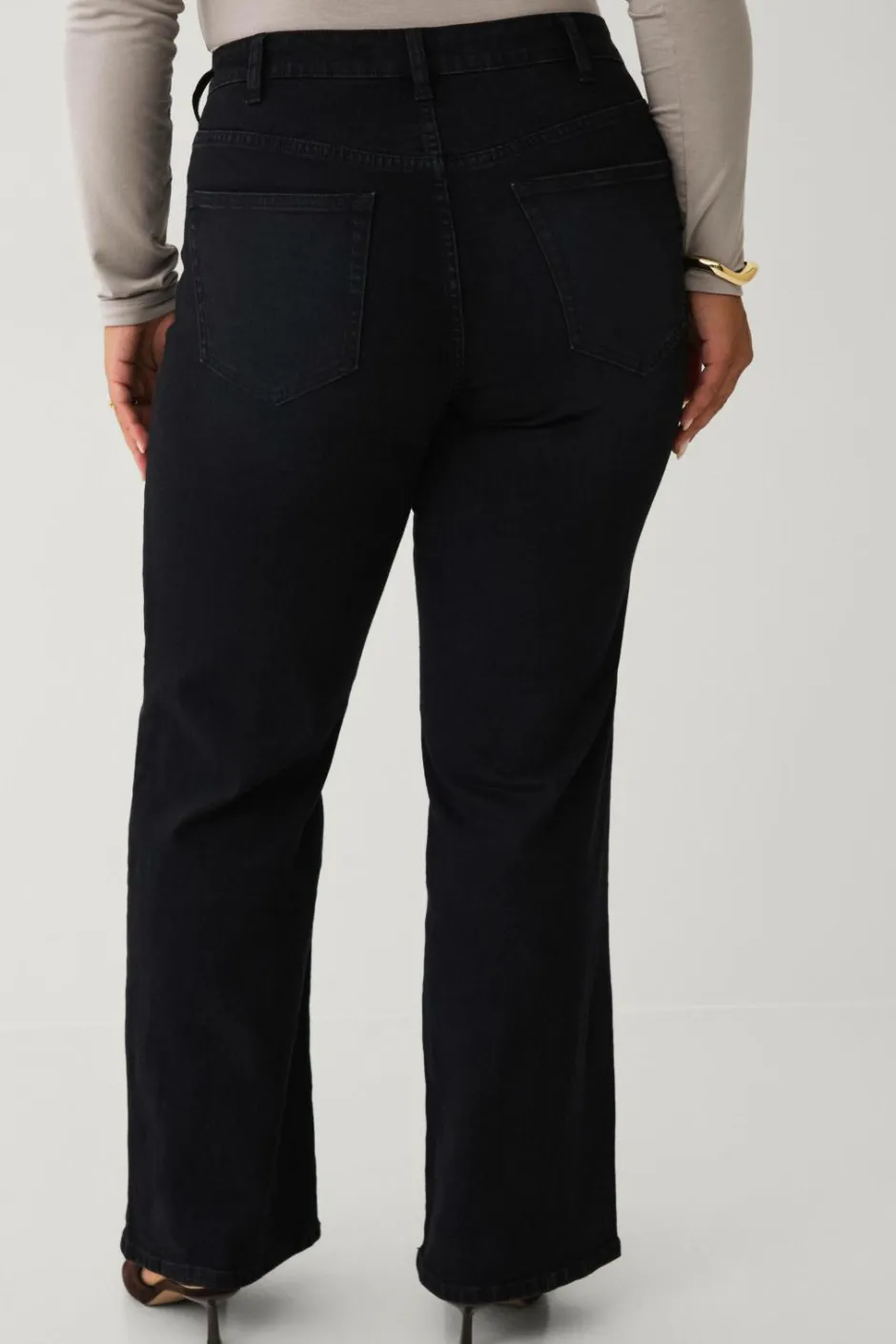Discount Plus collection Højtaljede jeans med brede ben Dame Jeans