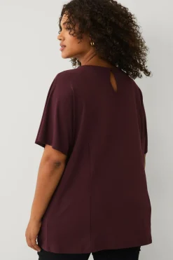 Sale Plus collection Top med brede ærmer Dame Toppe & Tank-Toppe