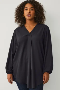 Clearance Plus collection Tunika med v-hals Dame Tunikaer|Toppe & Tank-Toppe