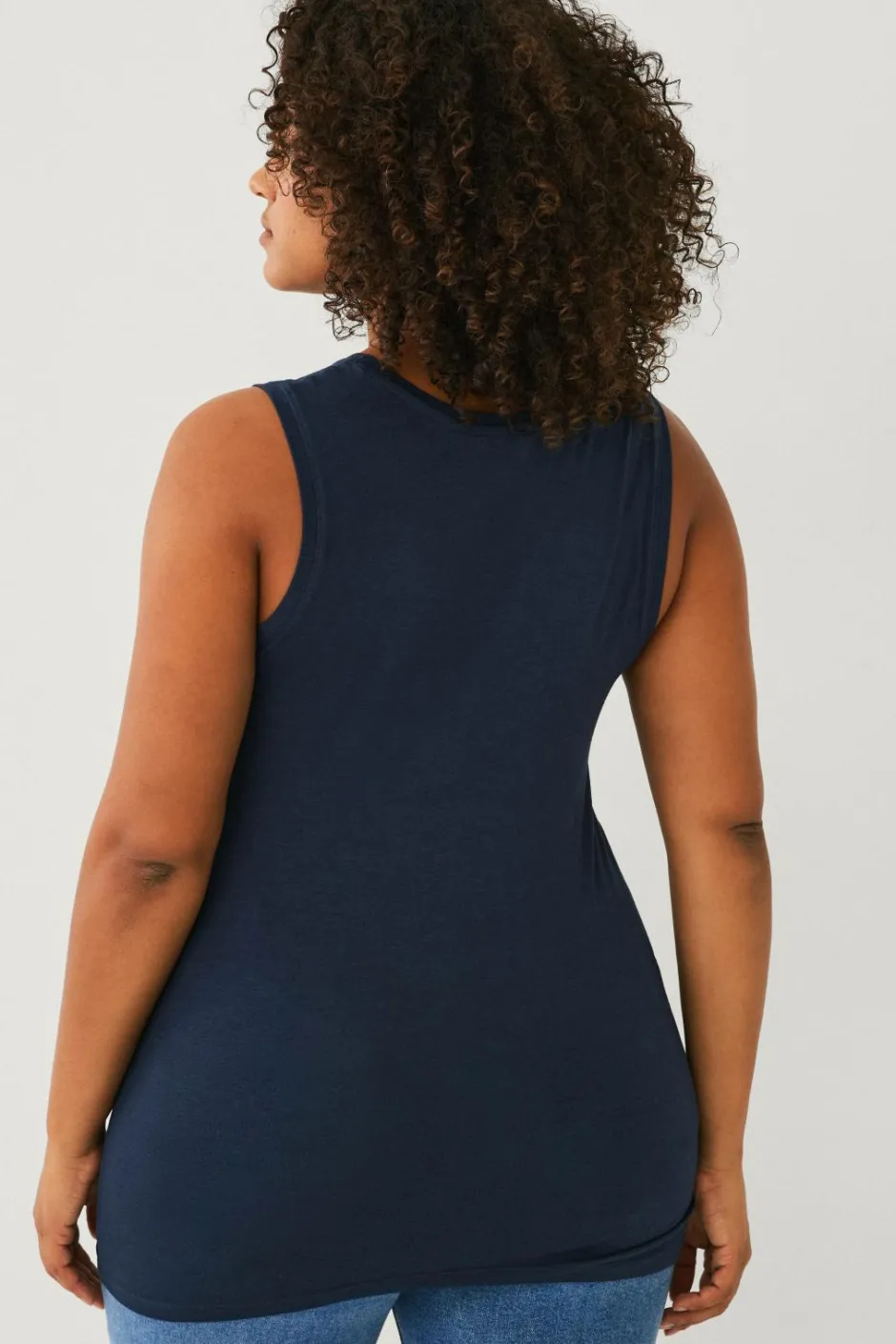 New Plus collection Undertrøje i bomuld/viskose Dame Toppe & Tank-Toppe