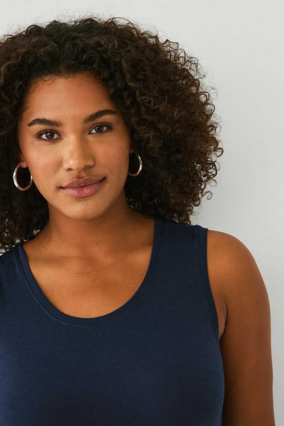 New Plus collection Undertrøje i bomuld/viskose Dame Toppe & Tank-Toppe