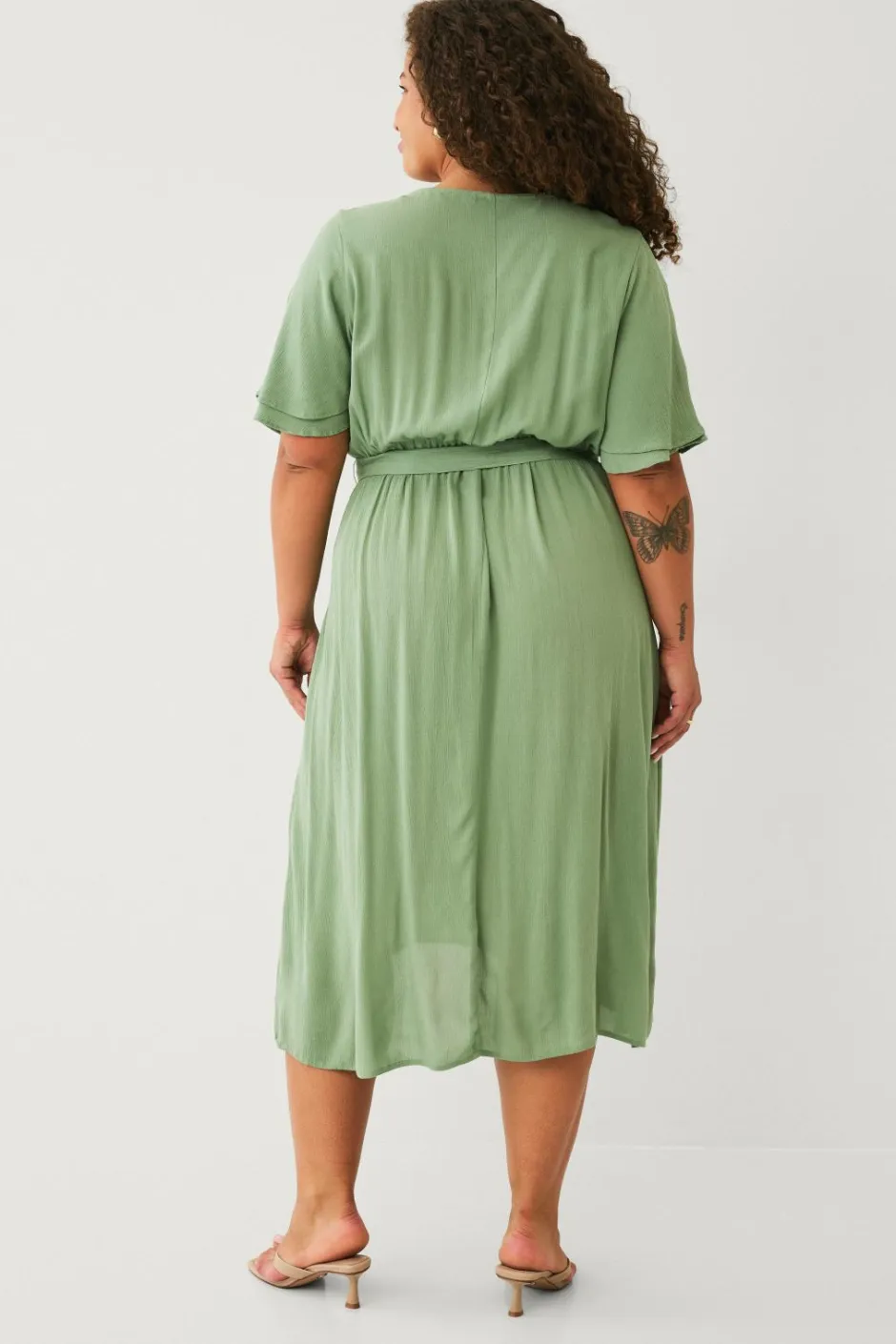 Plus collection Kjole med korte ærmer Dame Kjoler